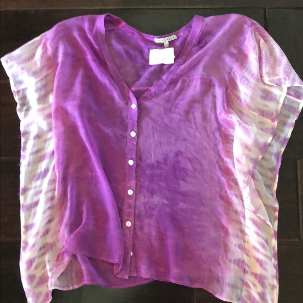 New with rage boutique Red Haute tie dye purple